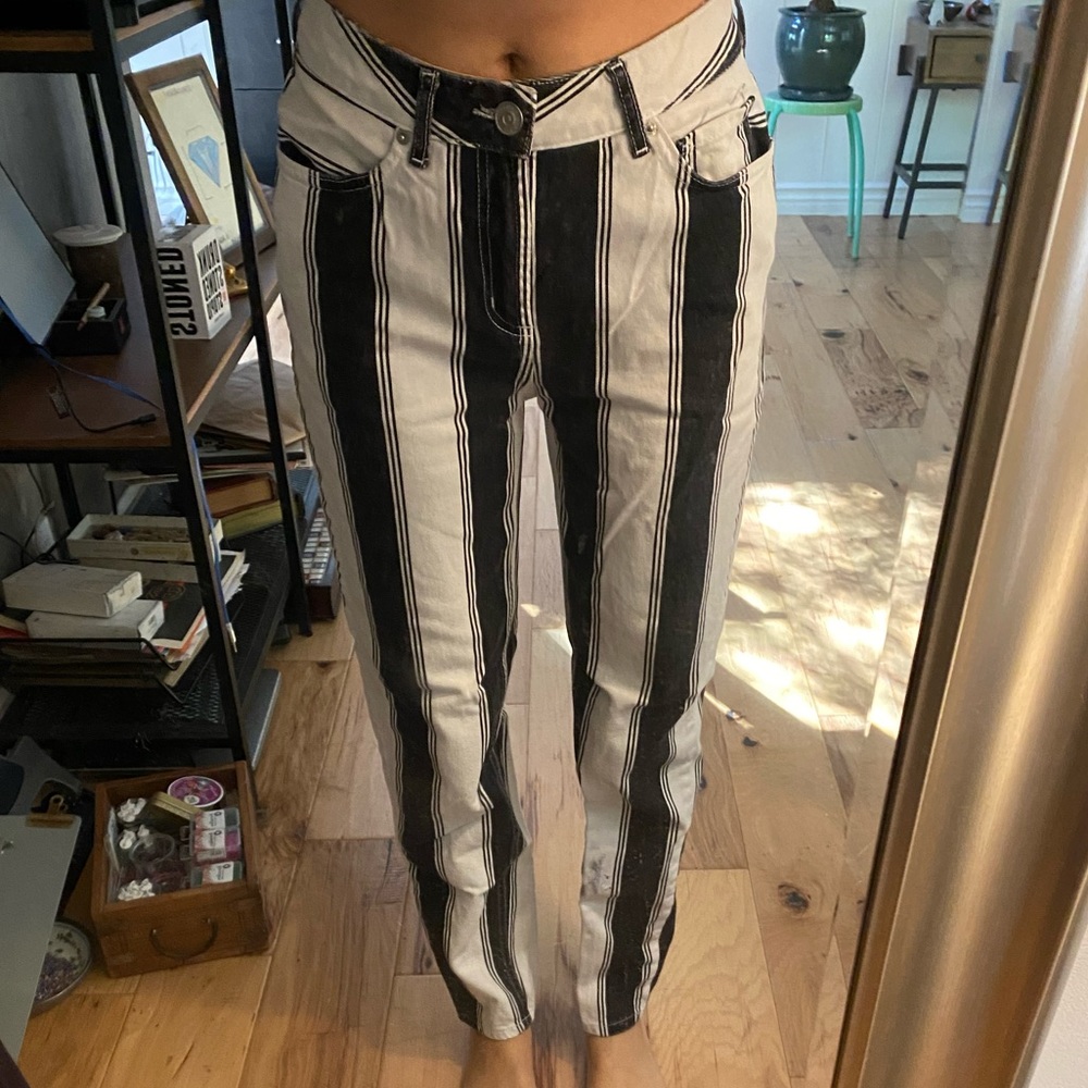 BDG Striped straight leg pants